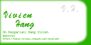 vivien hang business card